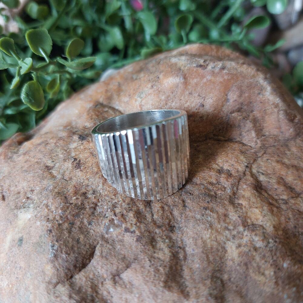 Sterling Silver Ring Vintage Mexico Statement Ring 925 Sterling Silver Size 10